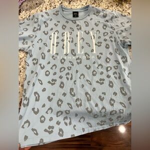 Obey Leopard Print T-Shirt